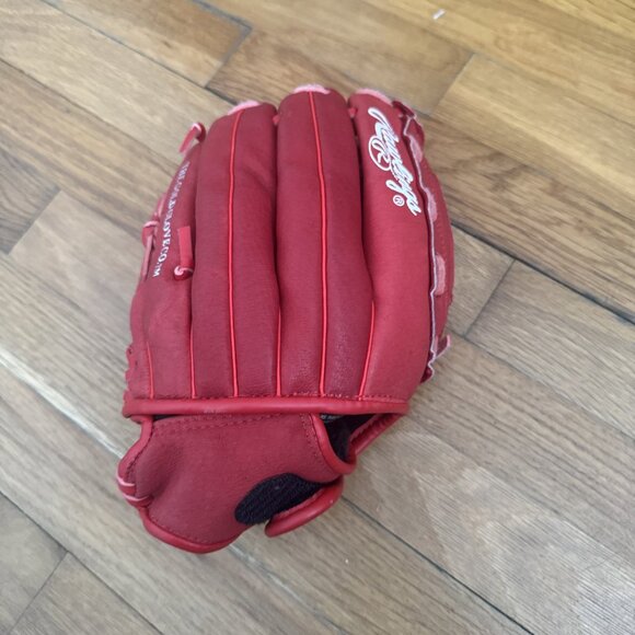 Rawlings Youth 12" Red Softball Baseball Glove Highlight Series H120S Right - Picture 2 of 10